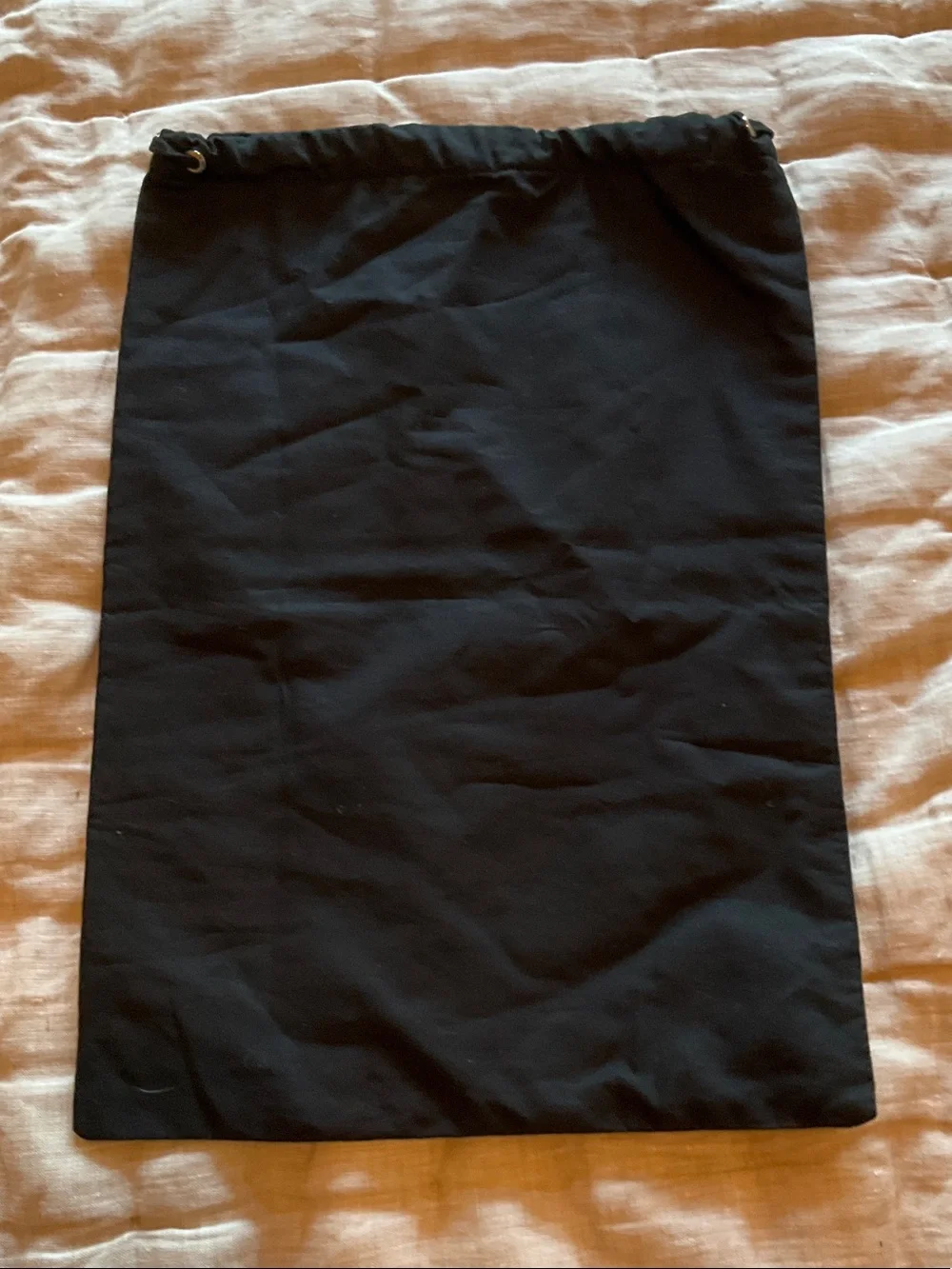 AMIRI Black Drawstring Dust Bag with Center Logo